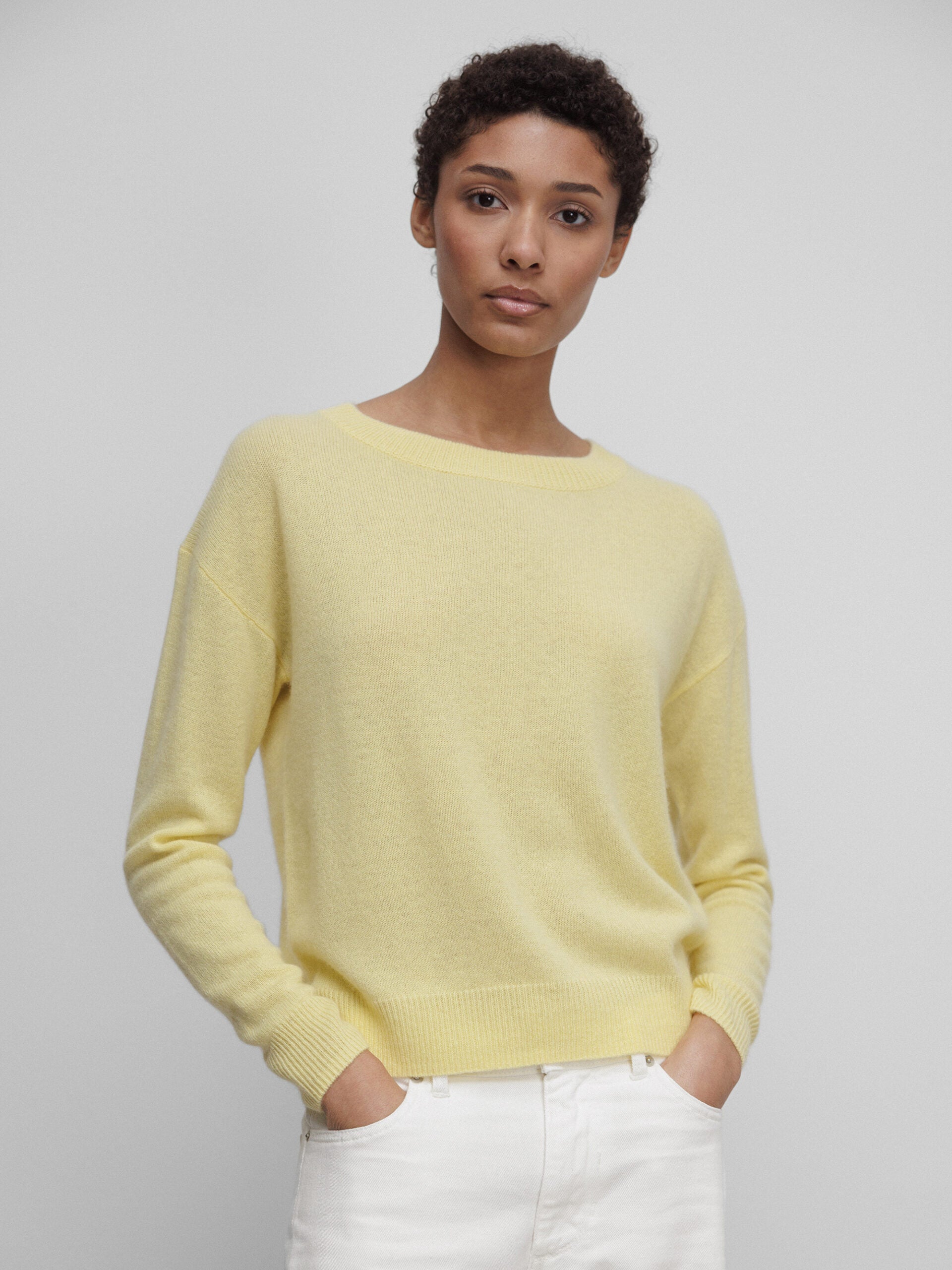 ALLUDE Pullover aus Cashmere Damen (21 GELB)