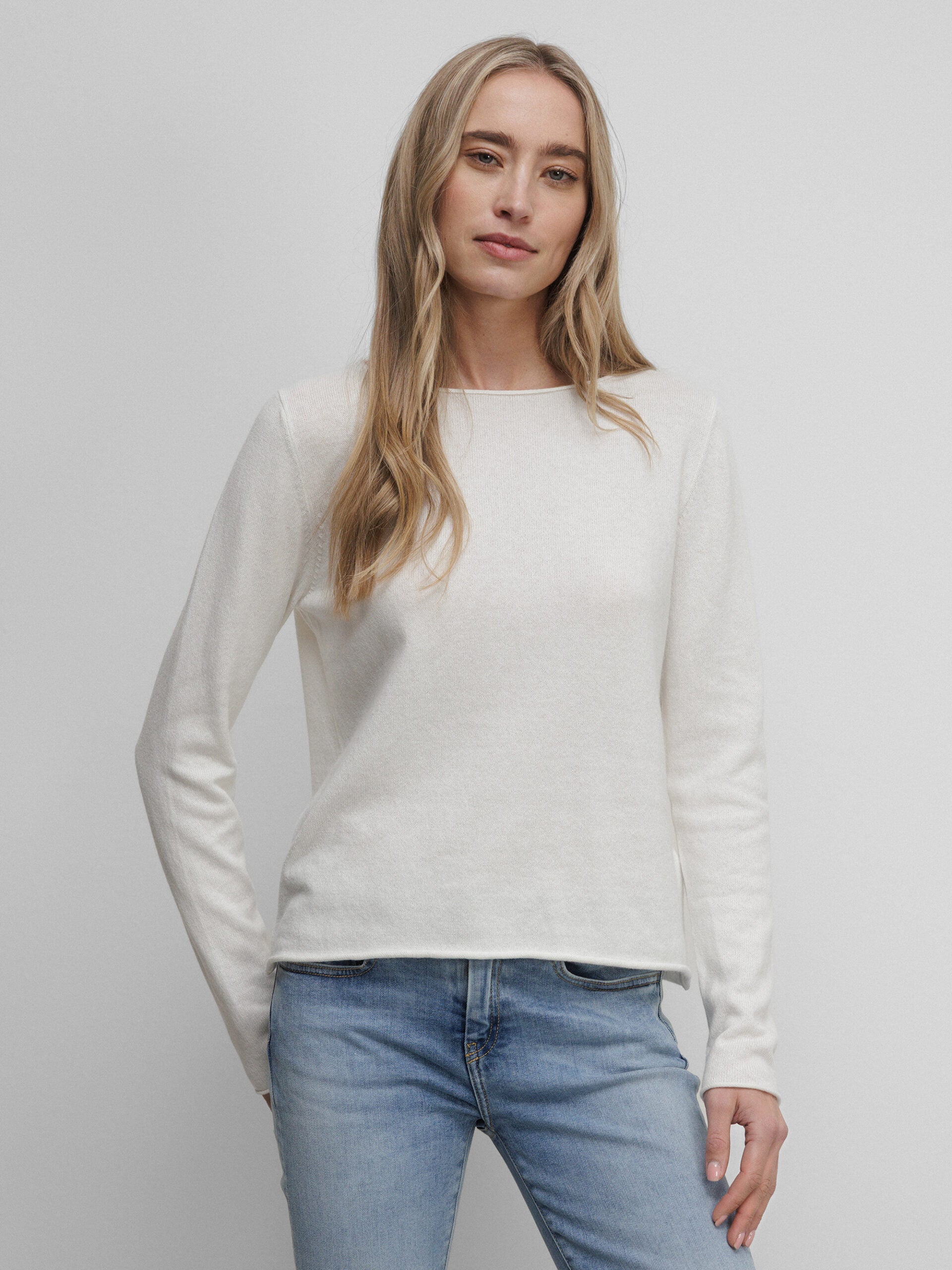 ALLUDE Feinstrickpullover Damen (40 OFF WHITE)