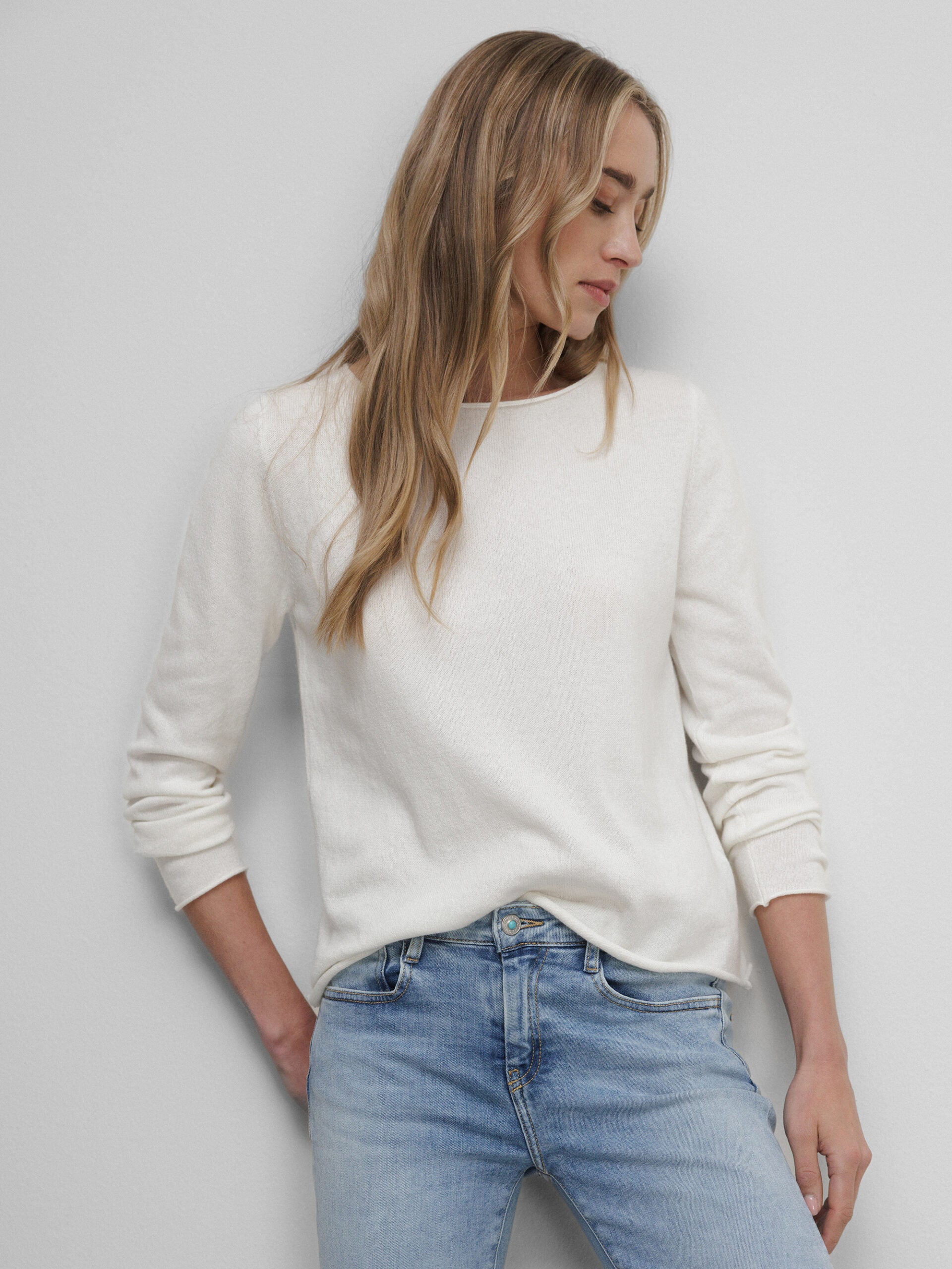 ALLUDE Feinstrickpullover Damen (40 OFF WHITE)