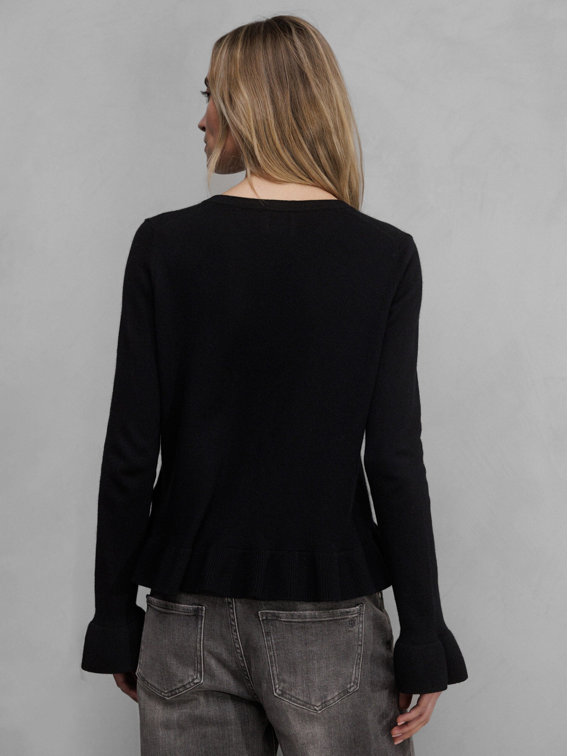 ALLUDE Strickjacke Damen (90 SCHWARZ)