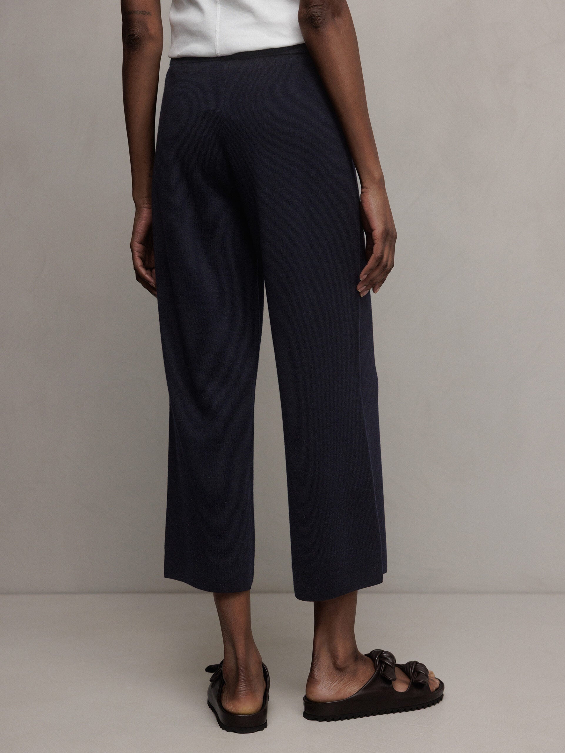 ALLUDE Strickhose aus Schurwolle Damen (414 NAVY)