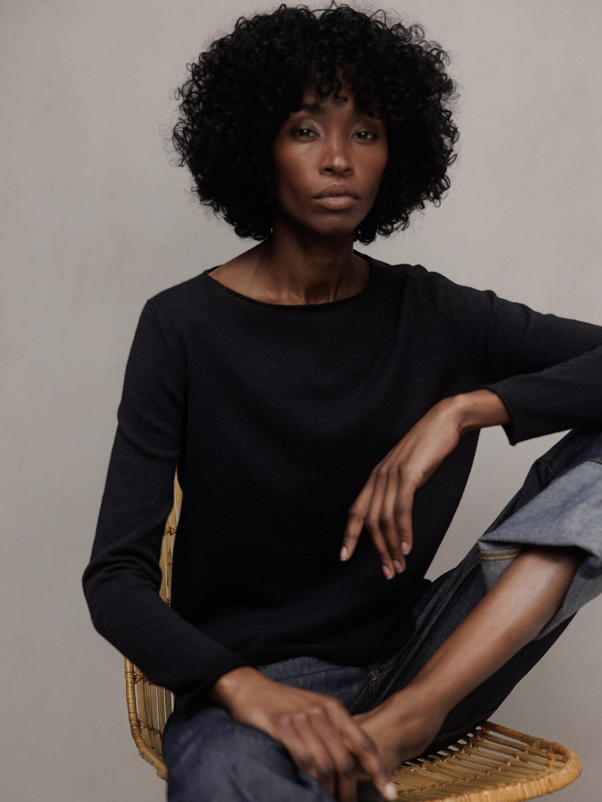 ALLUDE Feinstrickpullover Damen (90 SCHWARZ)