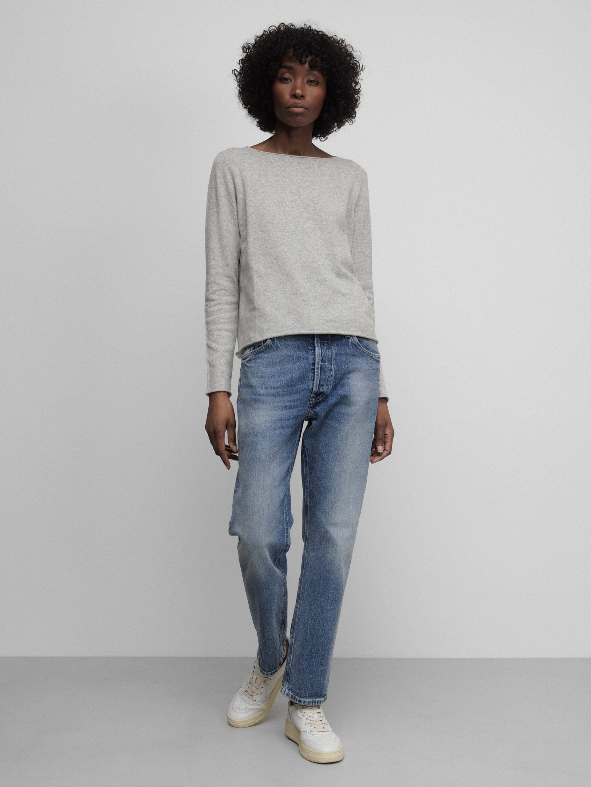 ALLUDE Feinstrickpullover Damen (81 SILBER MEL)