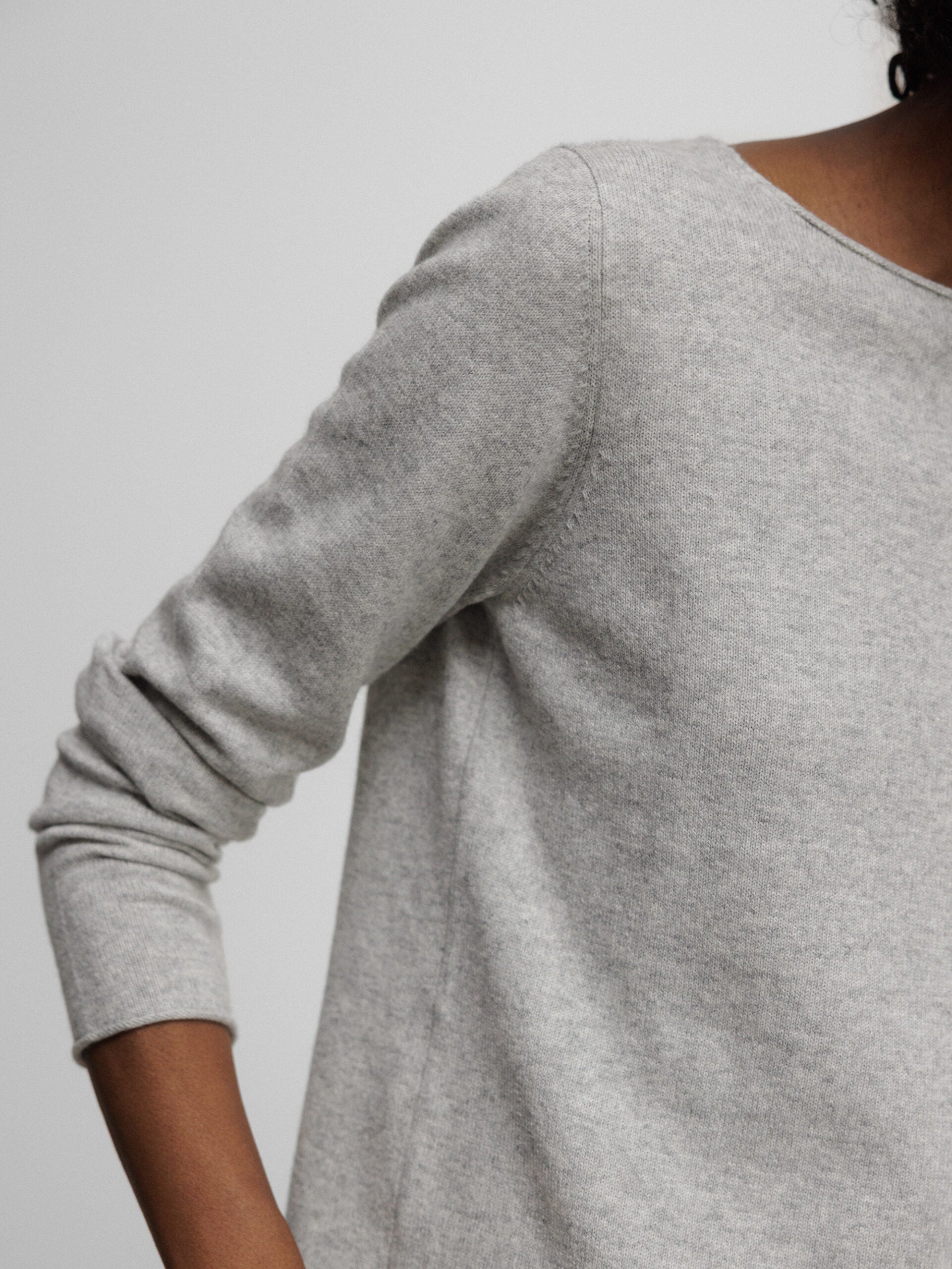 ALLUDE Feinstrickpullover Damen (81 SILBER MEL)
