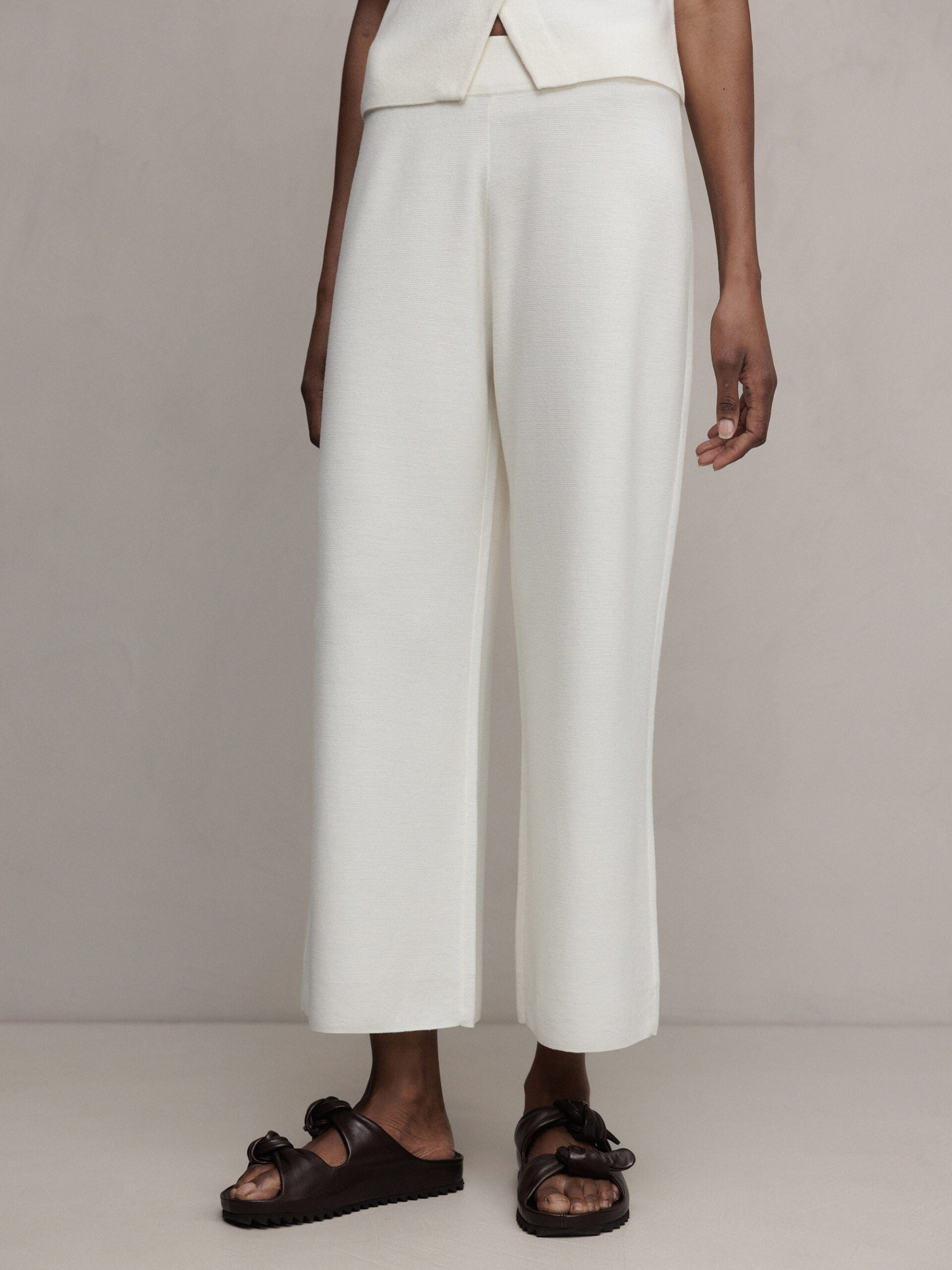ALLUDE Strickhose aus Schurwolle Damen (440 OFF WHITE)