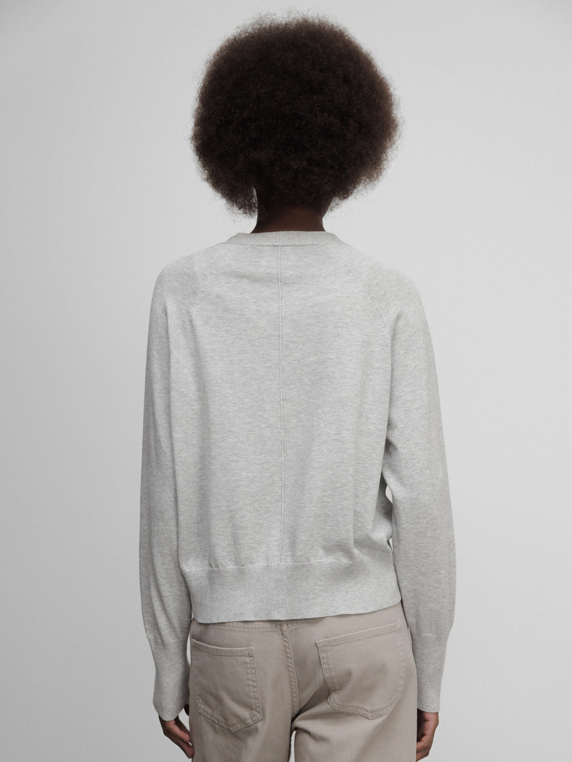 ALLUDE Strickjacke Damen (81 L GREY MEL)