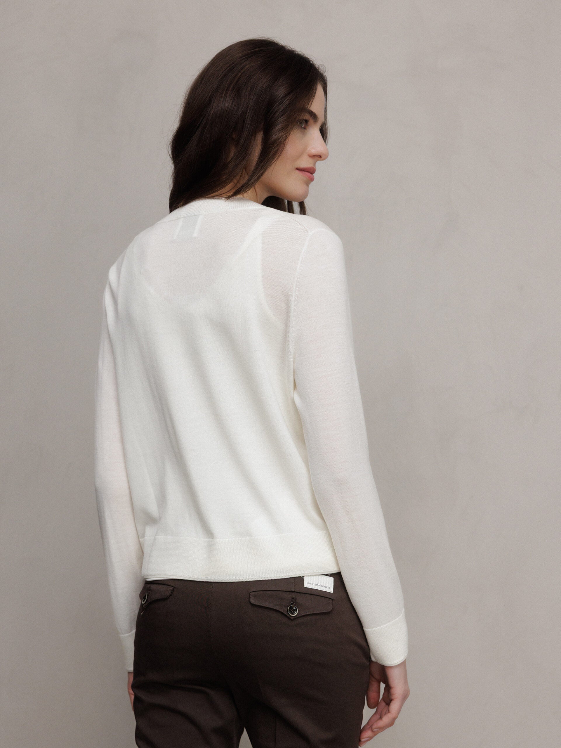 ALLUDE Feinstrickpullover aus Schurwolle Damen (440 WEISS)