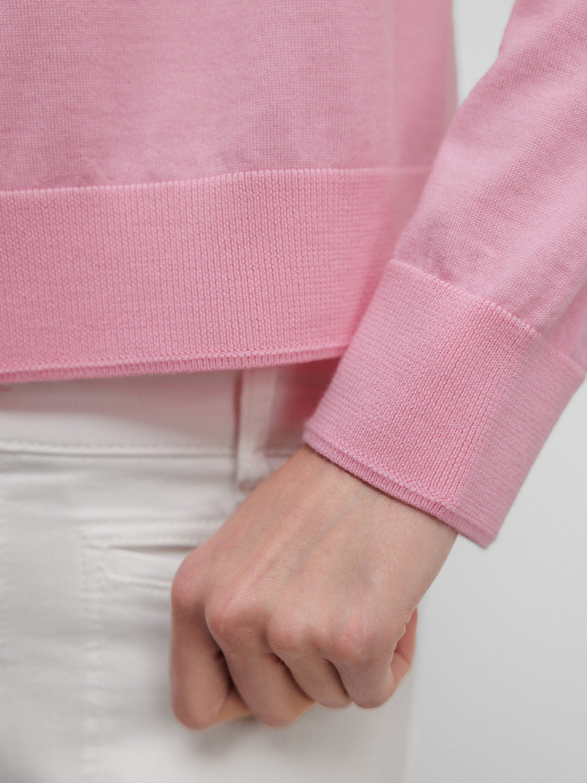 ALLUDE Feinstrickpullover aus Schurwolle Damen (461 PINK)