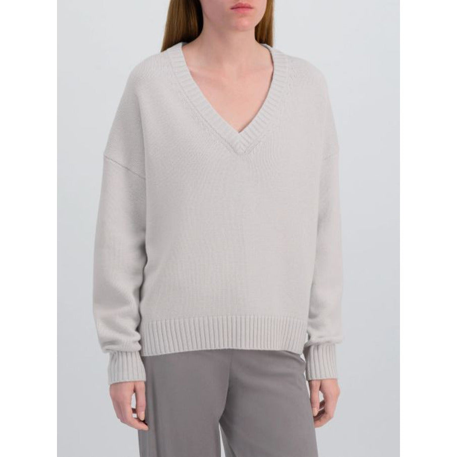 Strickpullover hellgrau