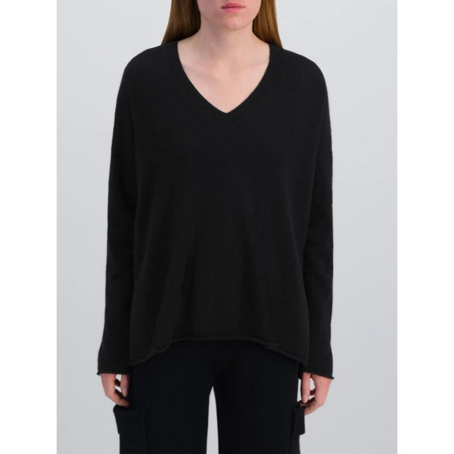 Cashmerepullover schwarz