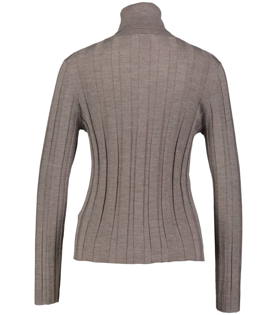 Allude Damen Rollkragenpullover, taupe,