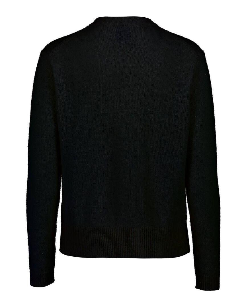 Allude Damen Strickjacke, schwarz,