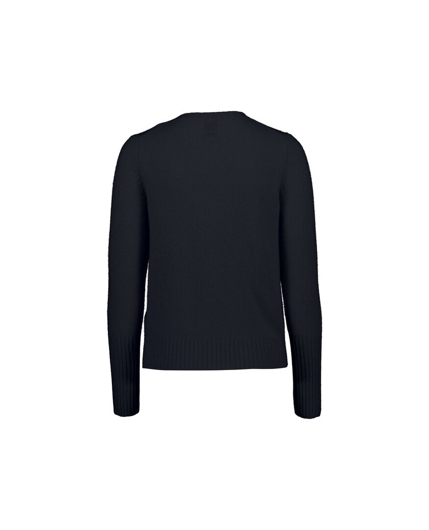 Allude Damen Strickjacke aus Kaschmir, marine,