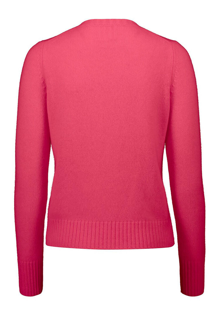 Allude Damen Strickjacke aus Kaschmir, pink,