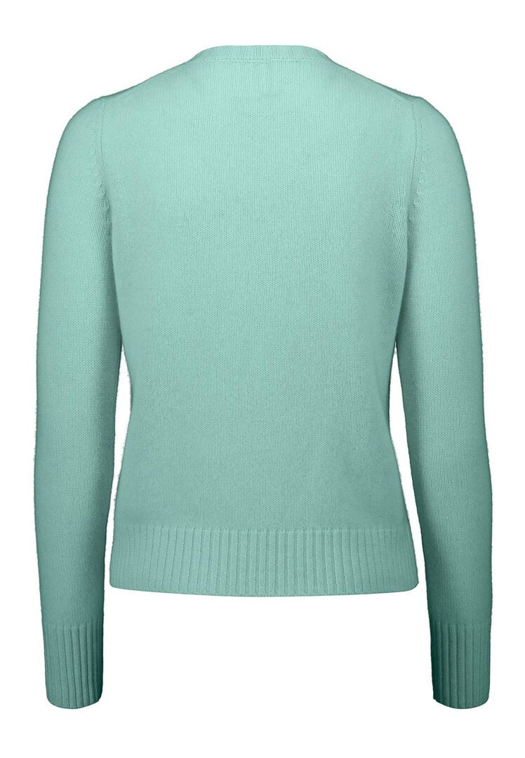 Allude Damen Strickjacke aus Kaschmir, pistazie,