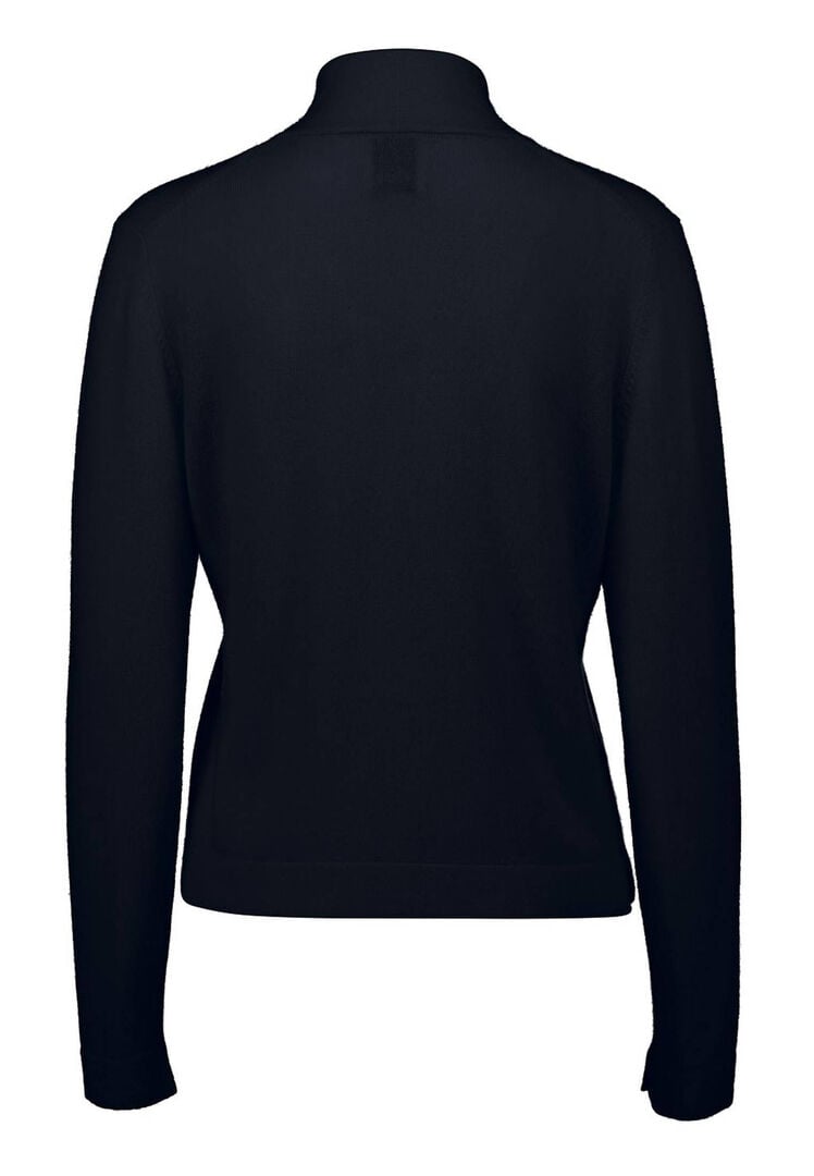 Allude Damen Strickjacke aus Wolle mit Kaschmir, marine,