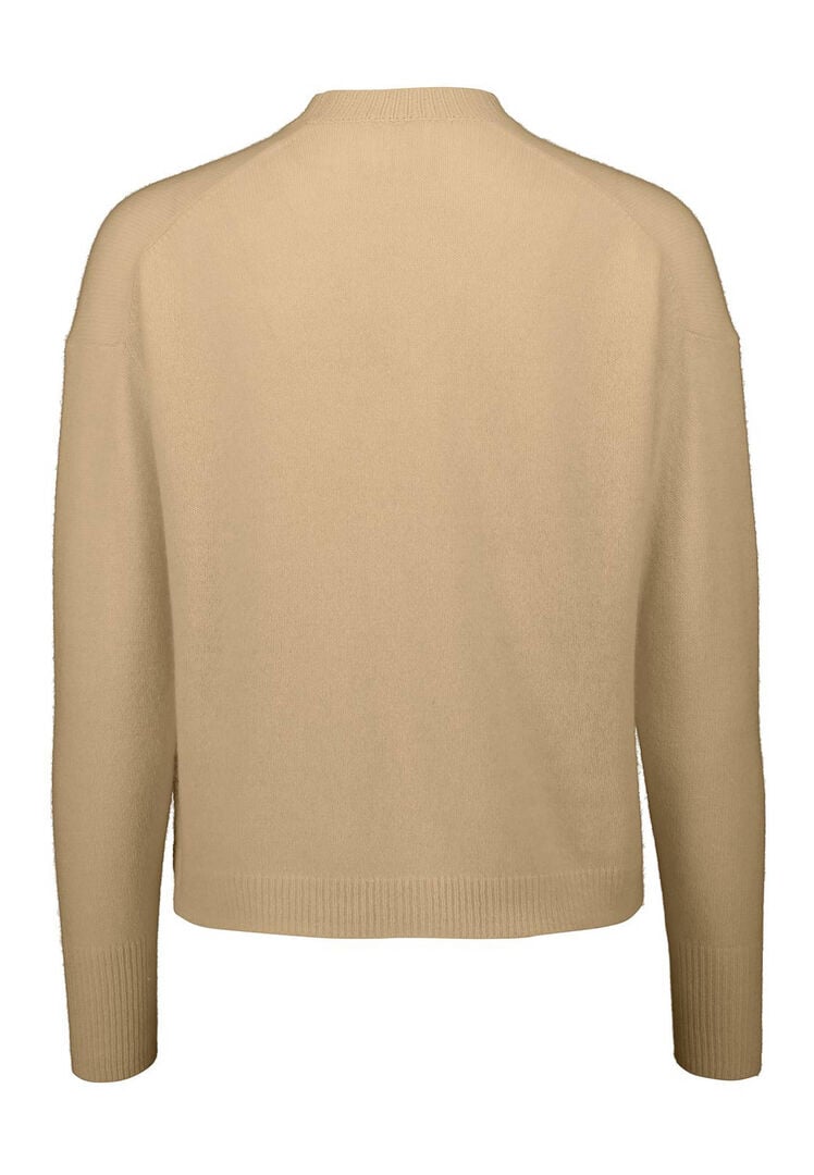 Allude Damen Strickjacke mit Kaschmir, sand,