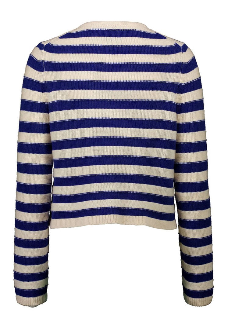 Allude Damen Strickjacke mit Kaschmir, blau,