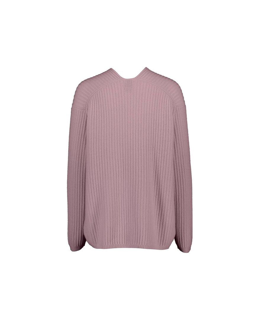 Allude Damen Strickpullover aus Kaschmir, flieder,