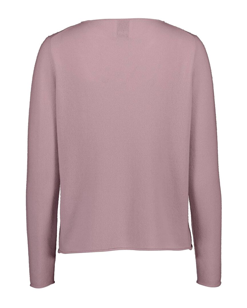 Allude Damen Strickpullover aus Kaschmir, flieder,