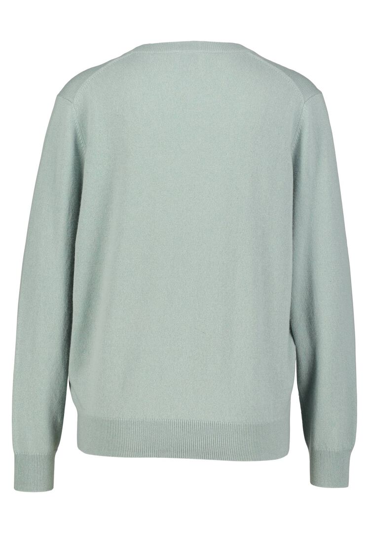 Allude Damen Strickpullover aus Kaschmir, pistazie,