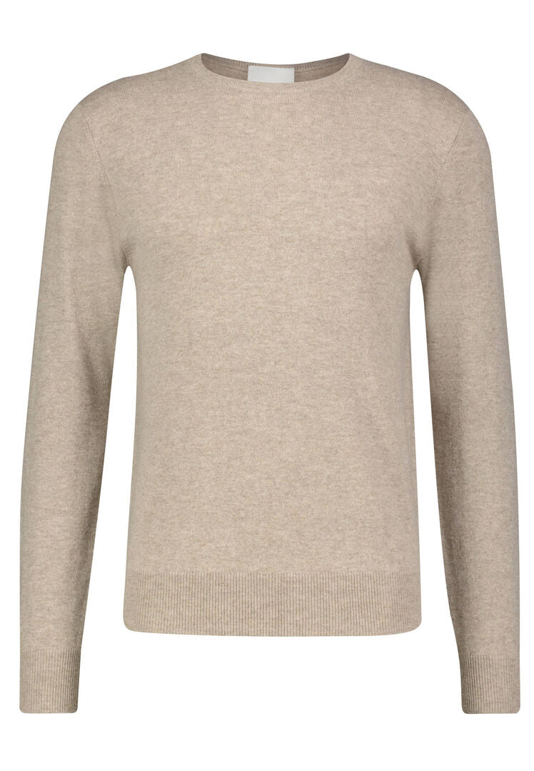 Allude Damen Strickpullover aus Kaschmir, taupe,