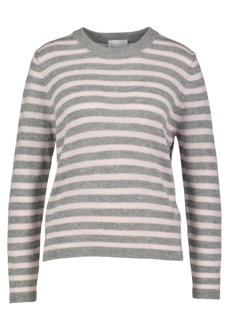 Allude Damen Strickpullover aus Kaschmir und Wolle, rose,