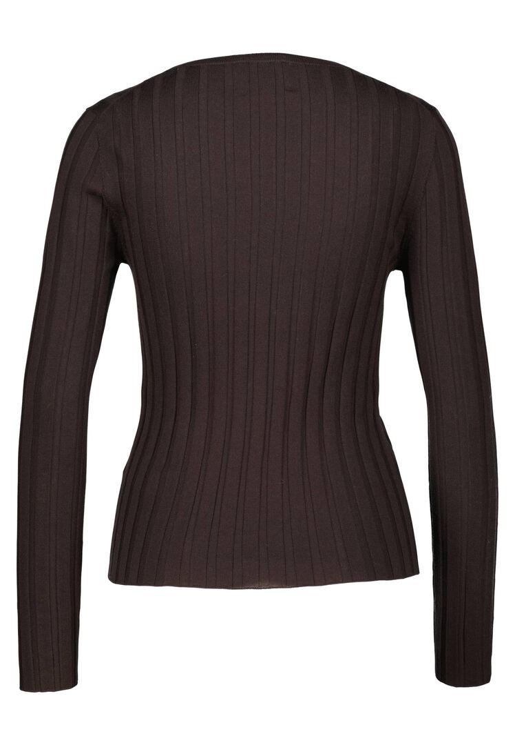 Allude Damen Strickpullover aus Wolle, braun,