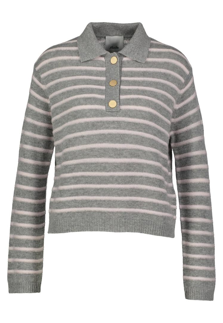 Allude Damen Strickpullover aus Wolle und Kaschmir, rose,