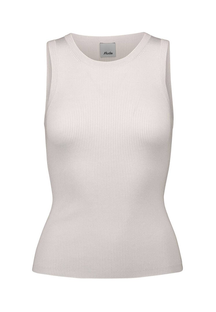 Allude Damen Stricktop aus Merinowolle, weiss,