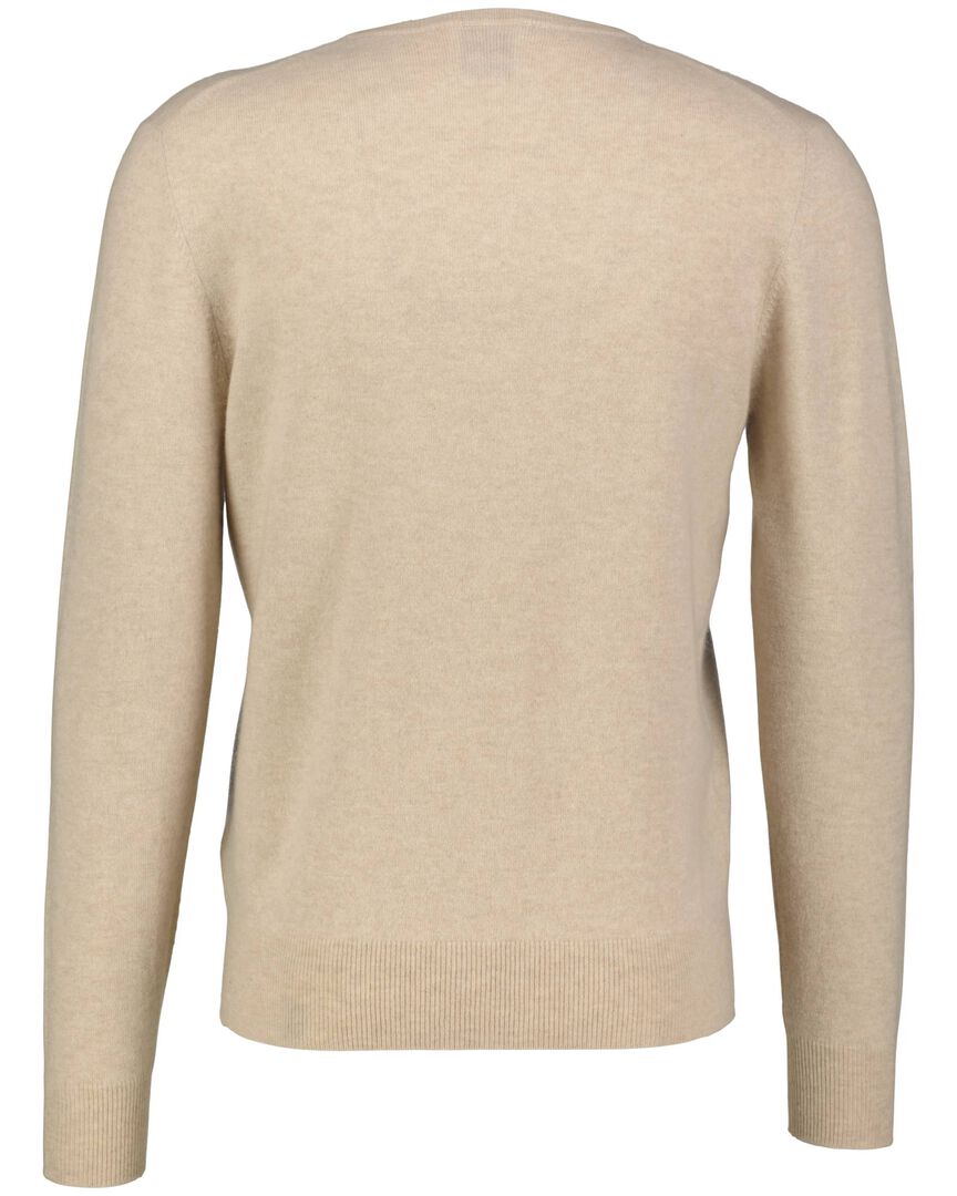 Allude Herren Kaschmirpullover, sand,