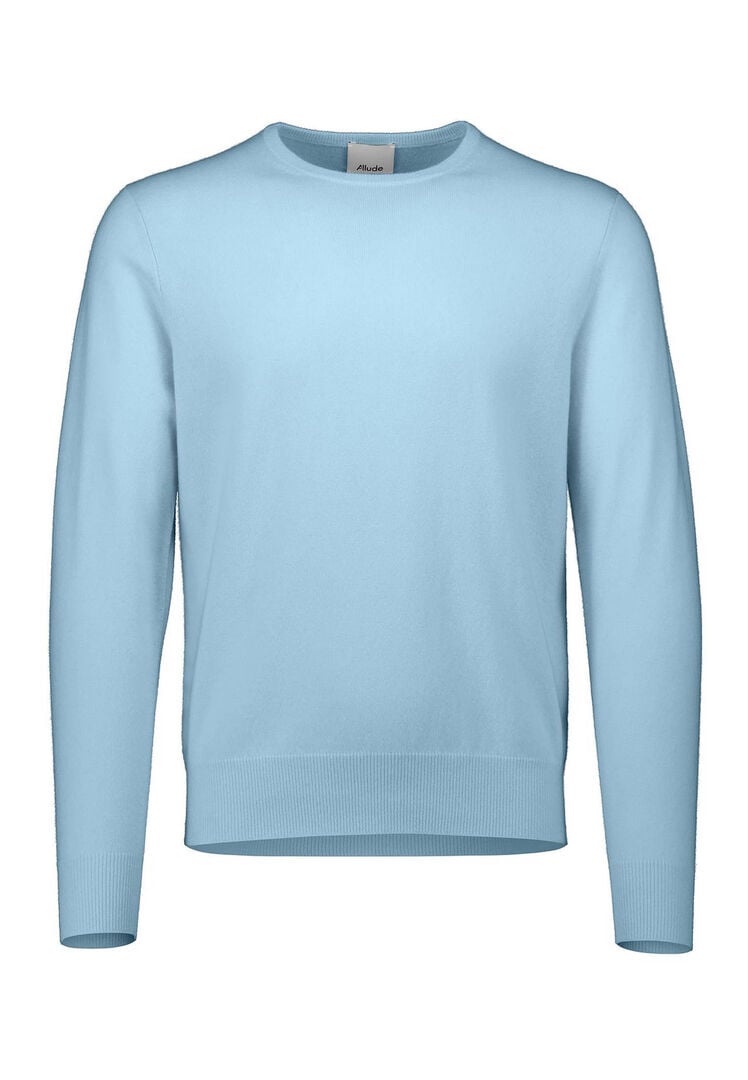 Allude Herren Kaschmirpullover, bleu,