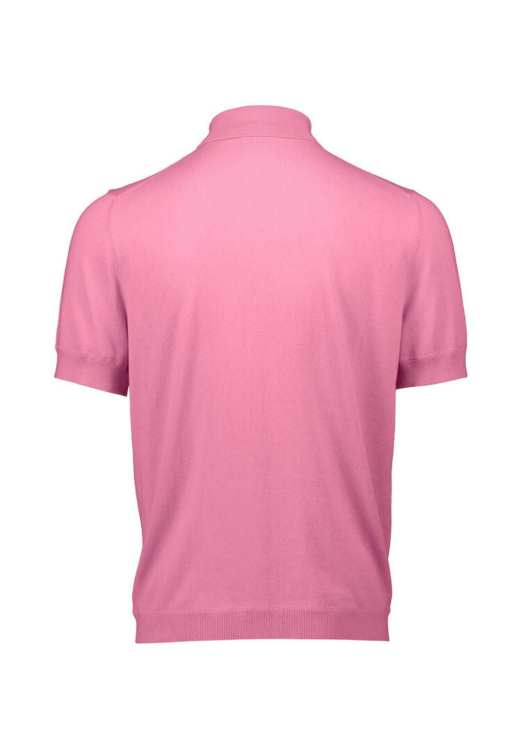 Allude Herren Poloshirt mit Seide und Kaschmir Regular Fit, rose,
