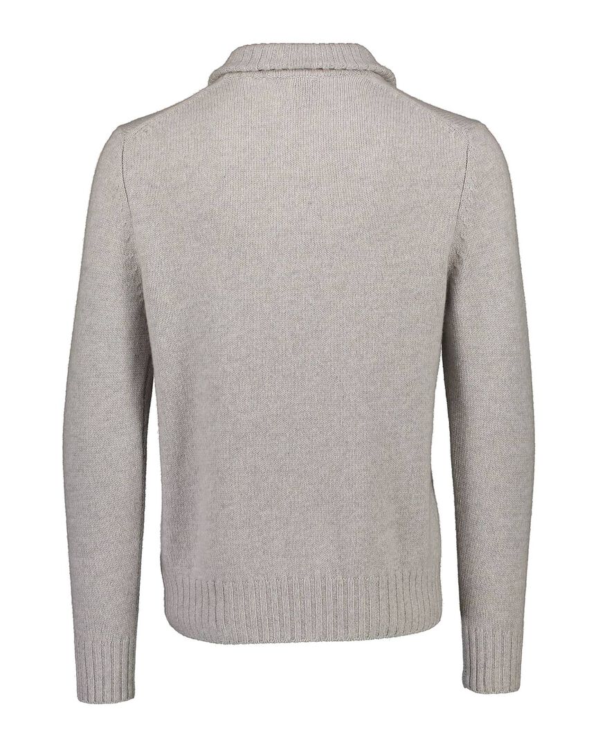 Allude Herren Pullover aus Kaschmirmischung, silber,