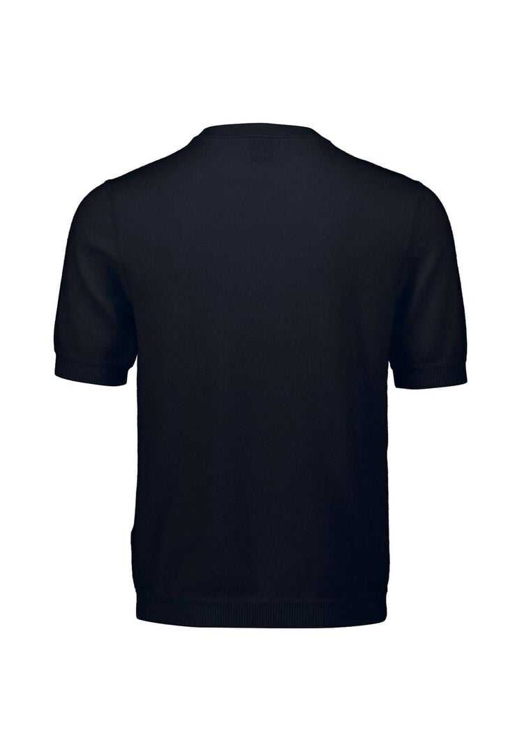 Allude Herren Strickpullover aus Baumwolle-Kaschmir-Mix, marine,