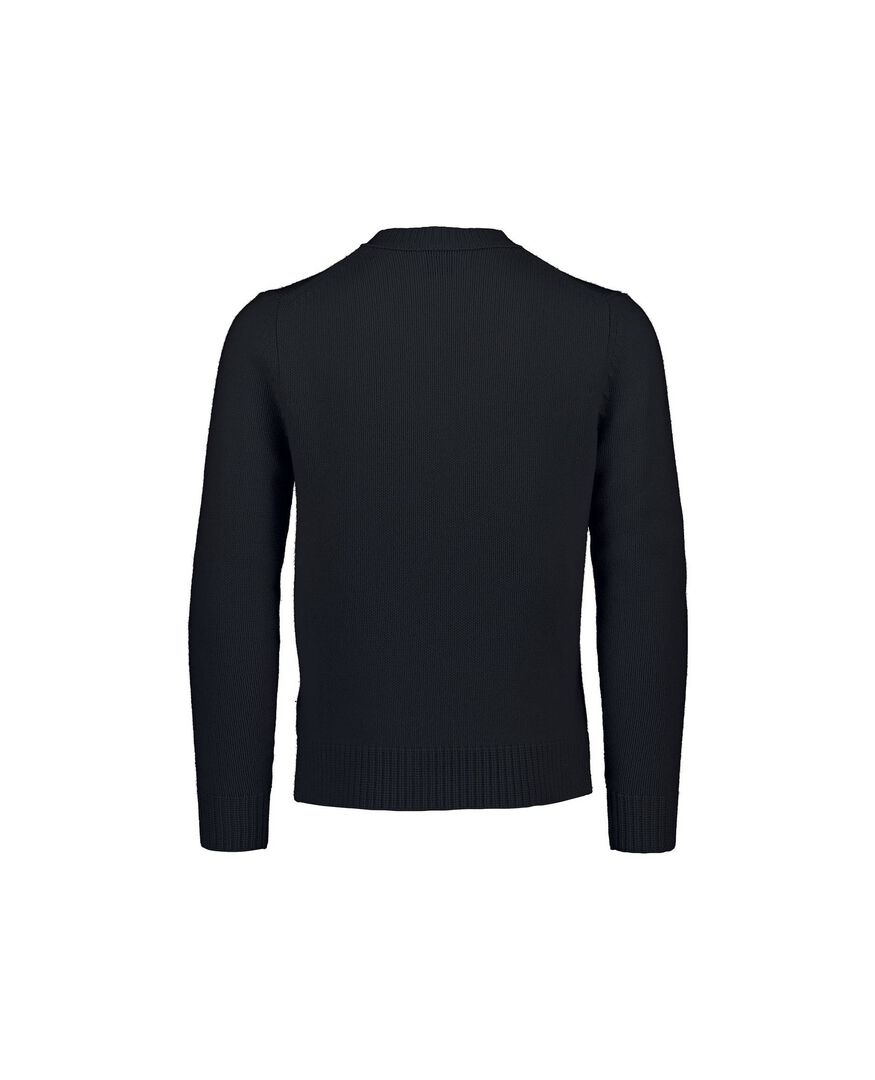 Allude Herren Strickpullover aus Schurwolle und Kaschmir, marine,