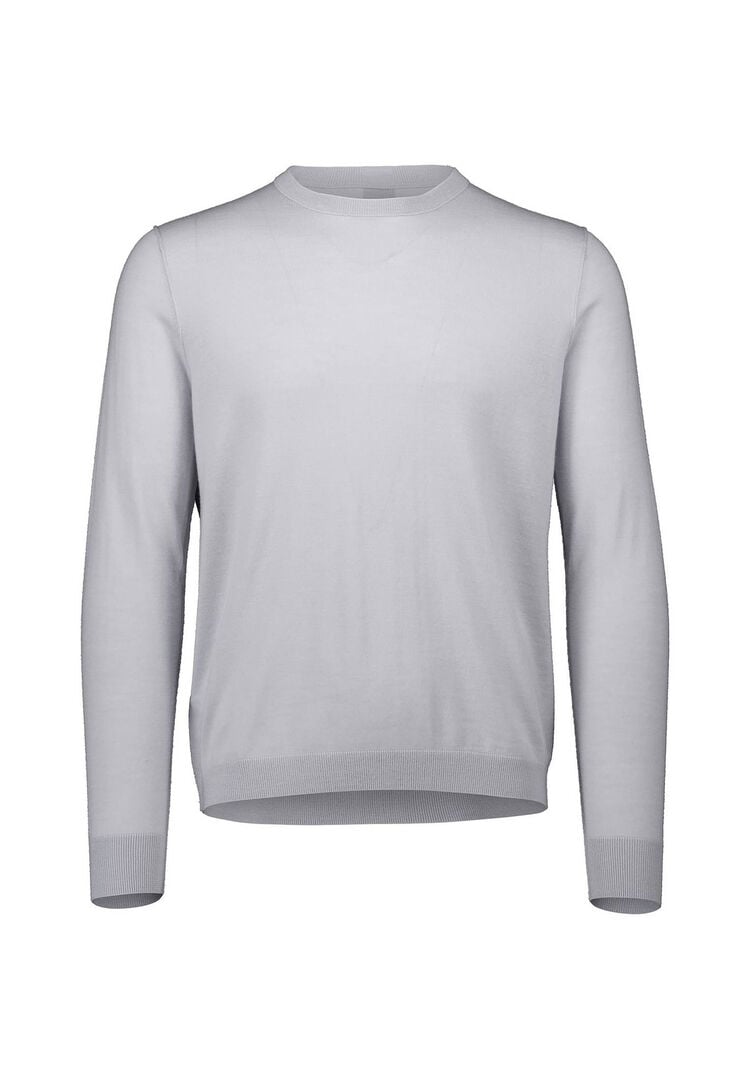 Allude Herren Strickpullover aus Wolle, silber,