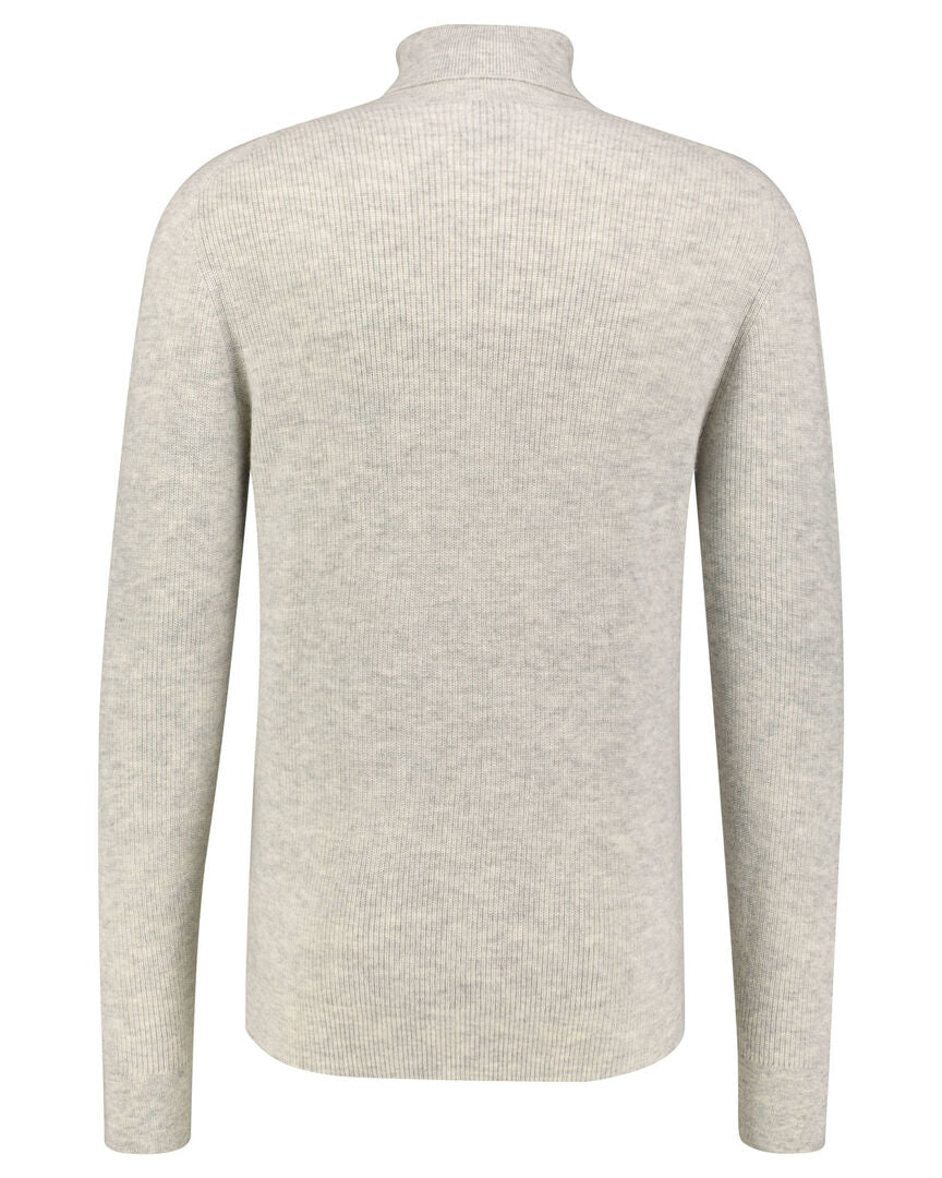 Allude Herren Strickpullover aus Wolle und Kaschmir, grau,