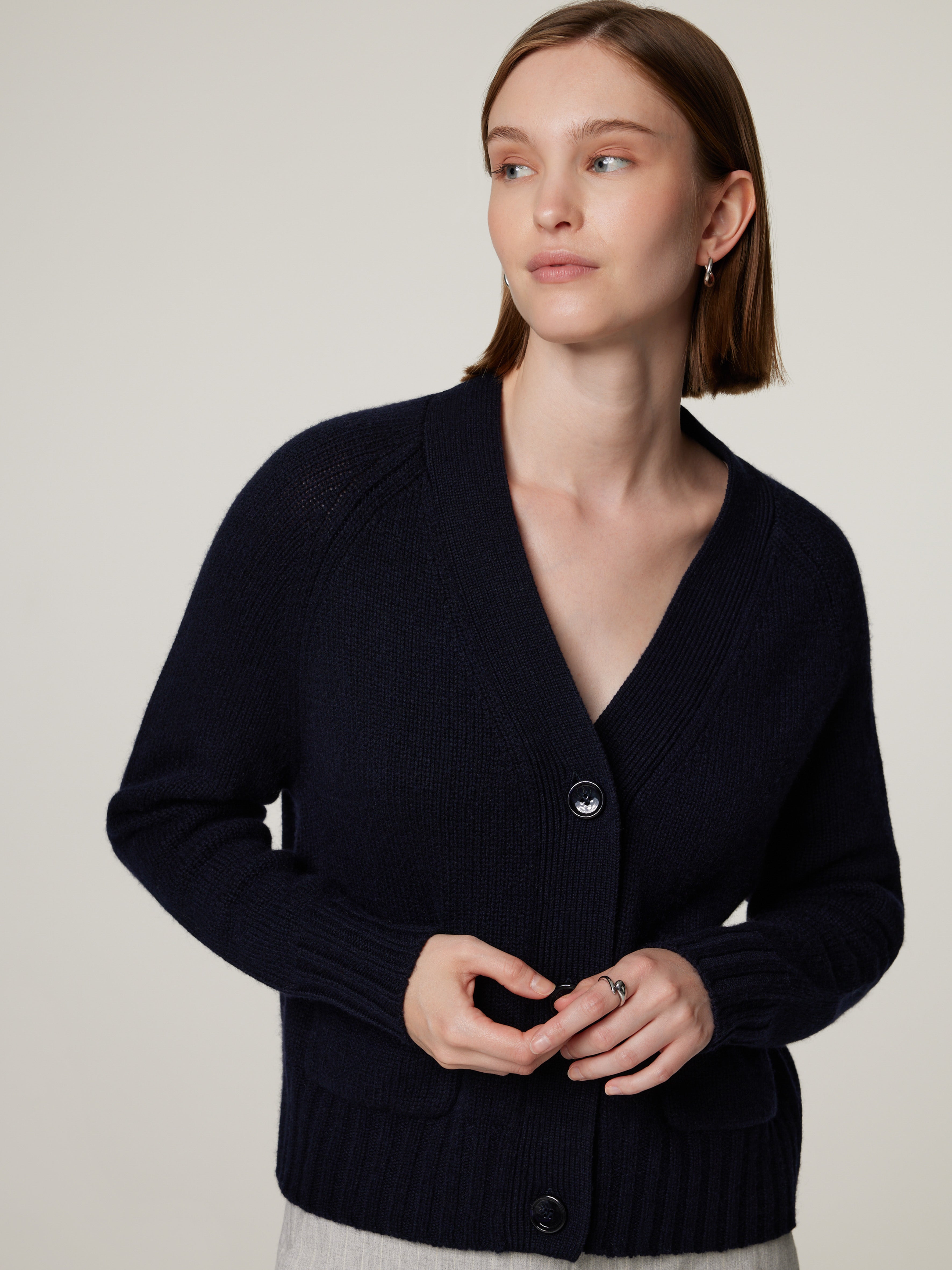 Strickjacke mit Cashmere