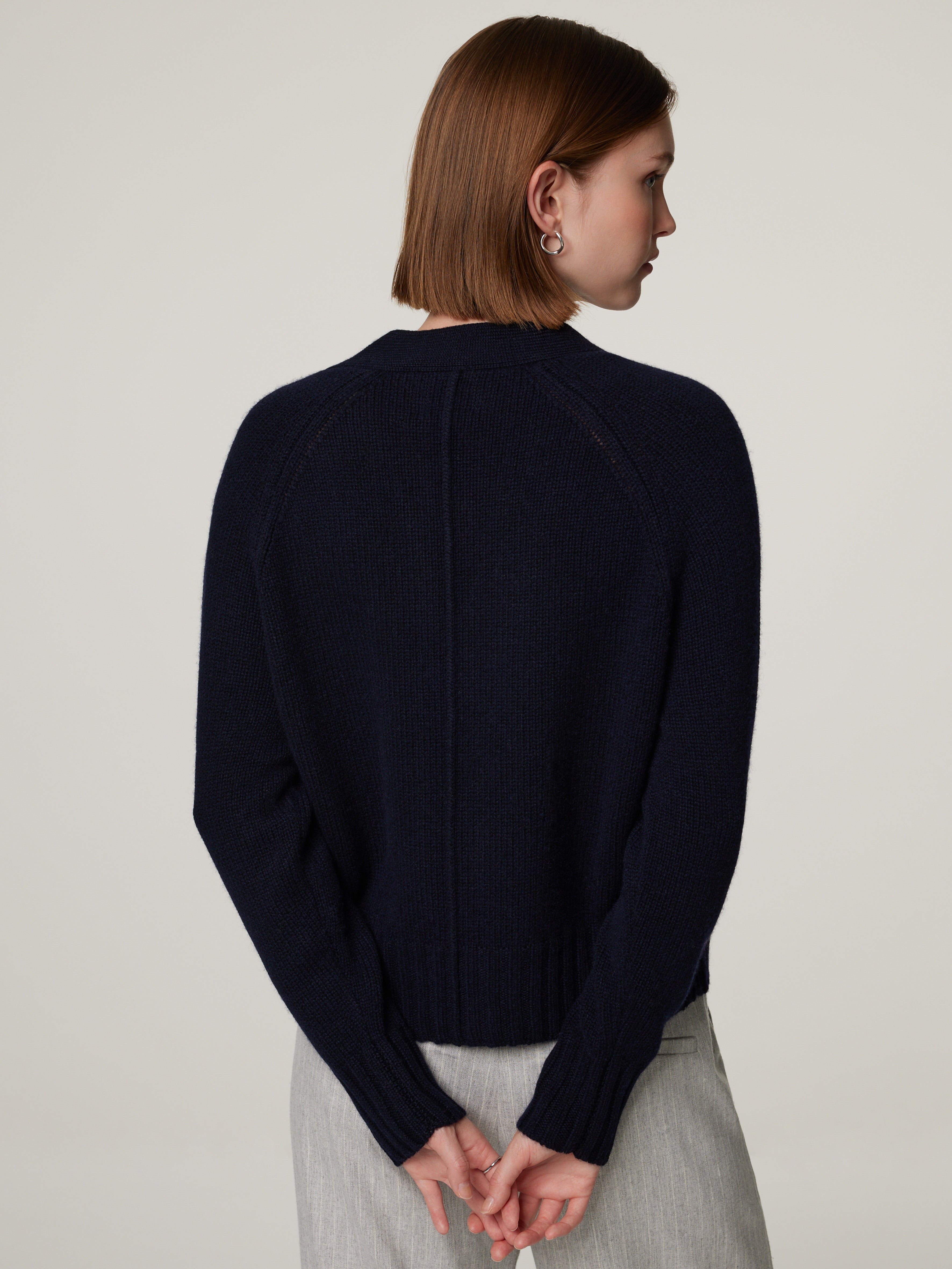 Strickjacke mit Cashmere