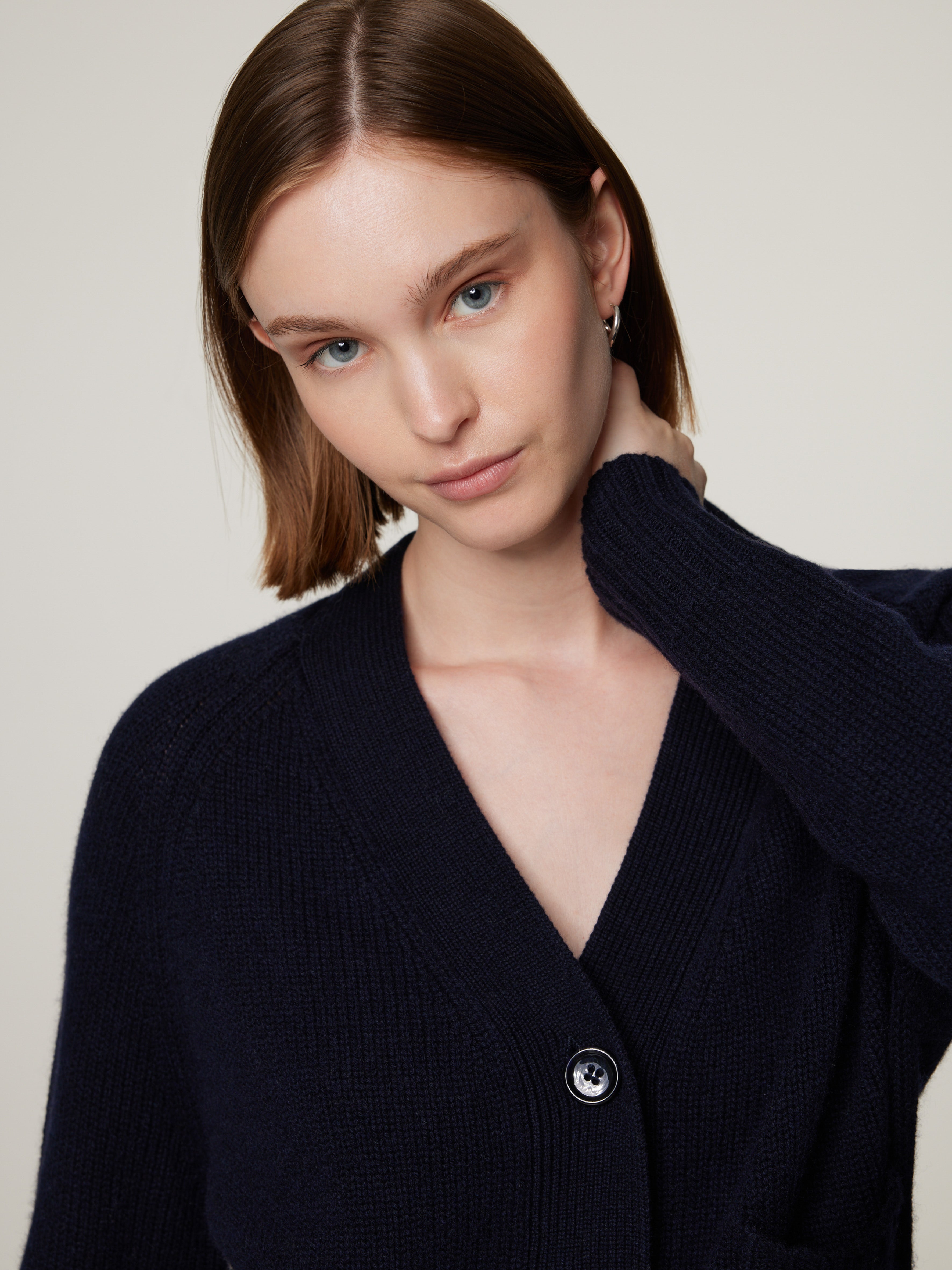 Strickjacke mit Cashmere