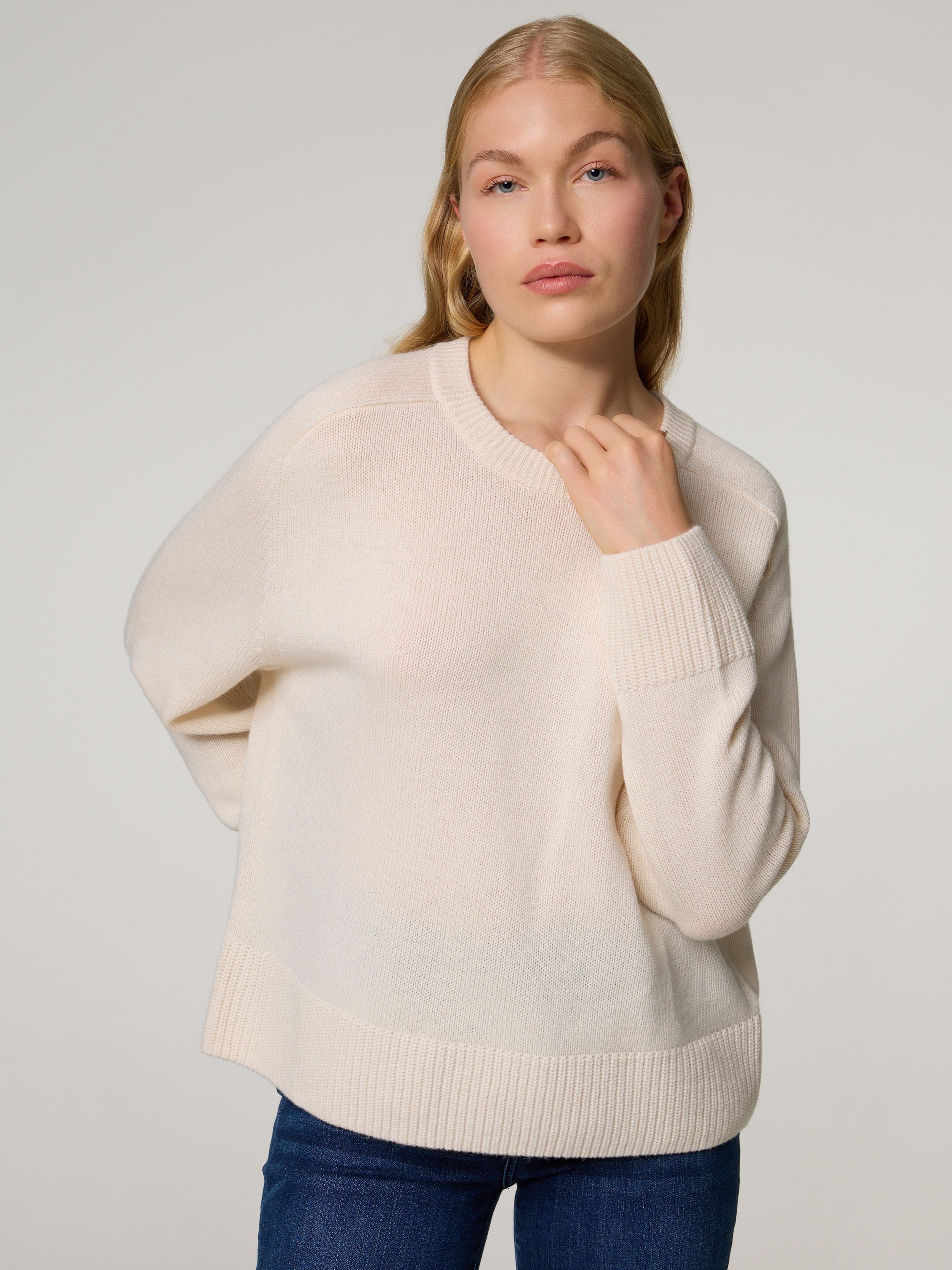 Strickpullover aus Wolle