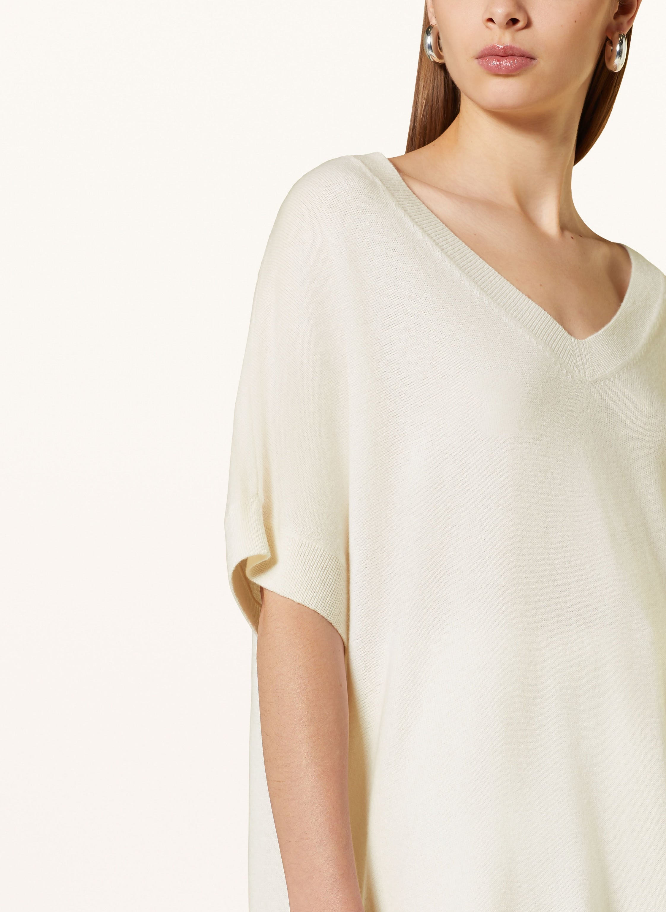 Oversized-Strickshirt mit Cashmere