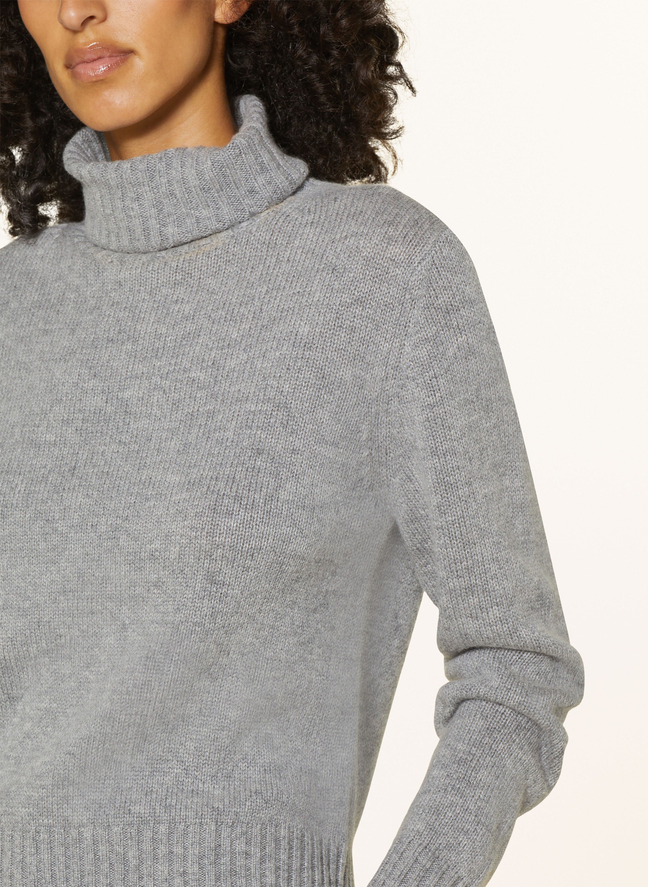 Rollkragenpullover mit Cashmere