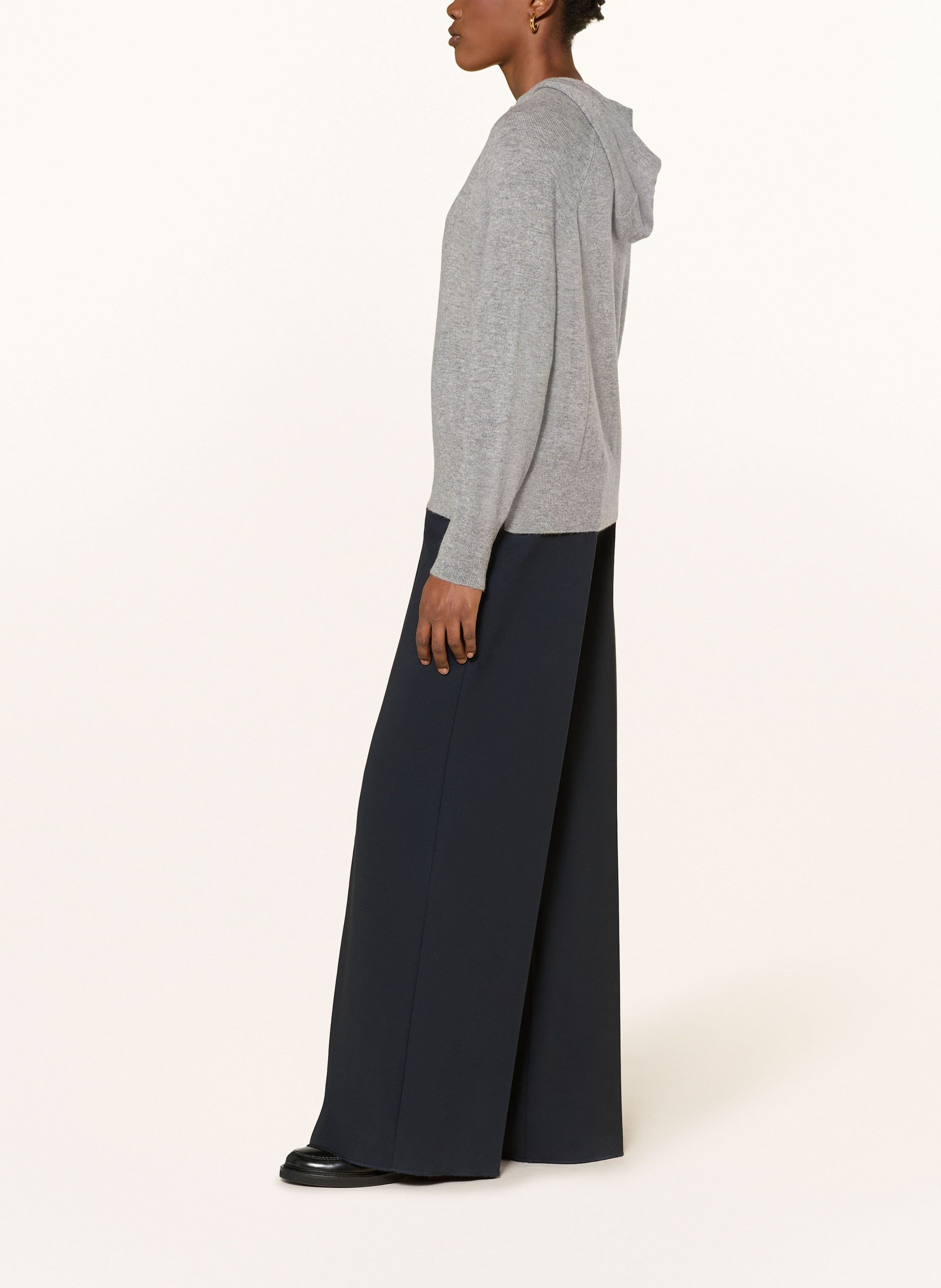 Strick-Hoodie mit Cashmere