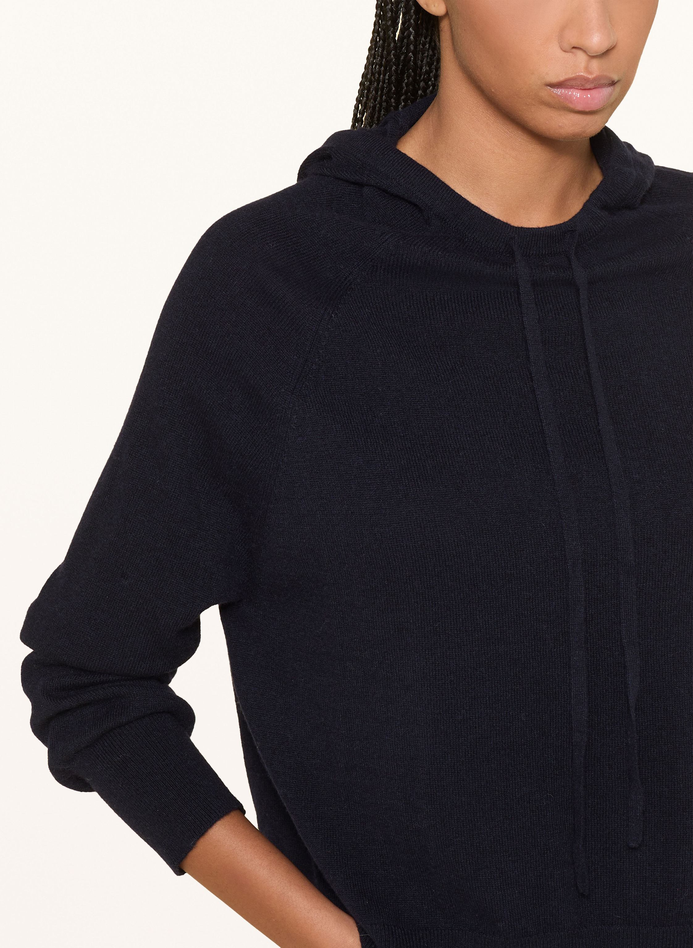 Strick-Hoodie mit Cashmere