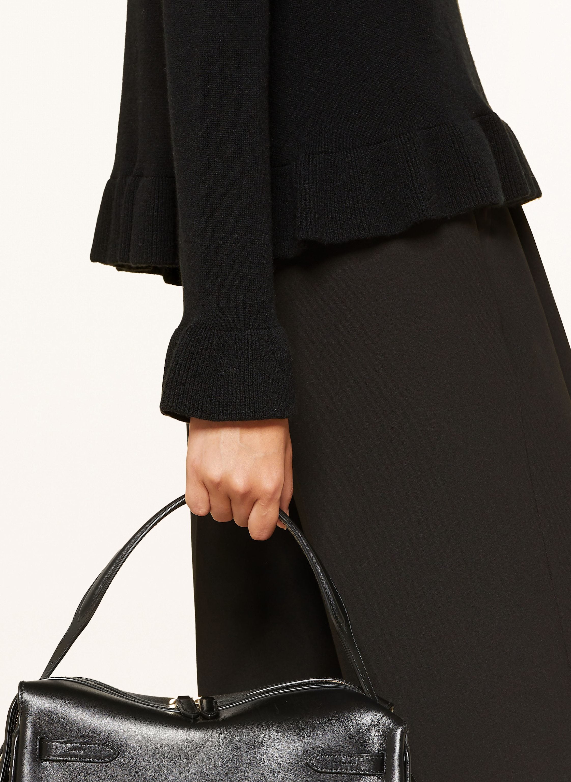 Pullover mit Cashmere und Volants