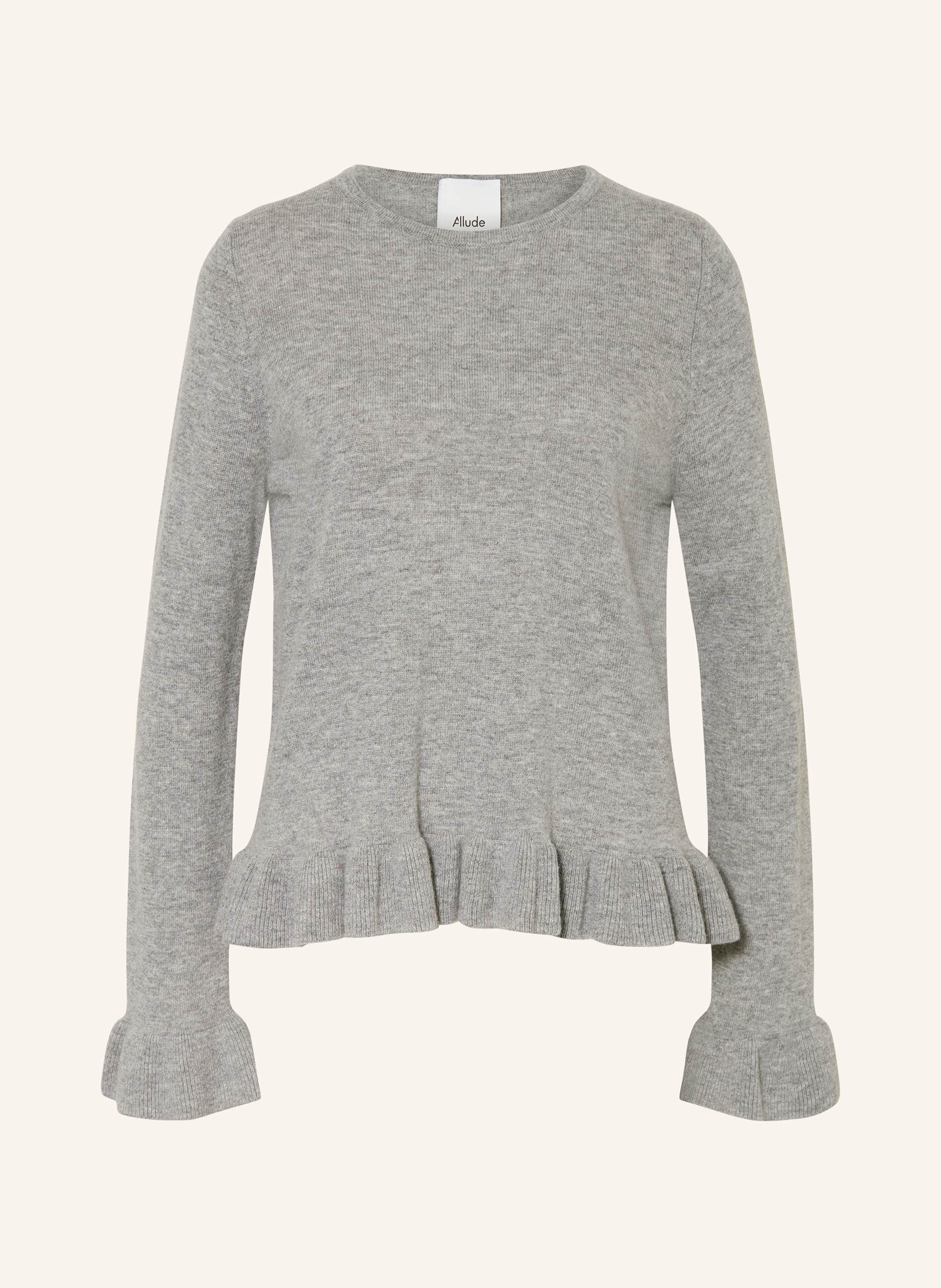 Pullover mit Cashmere und Volants