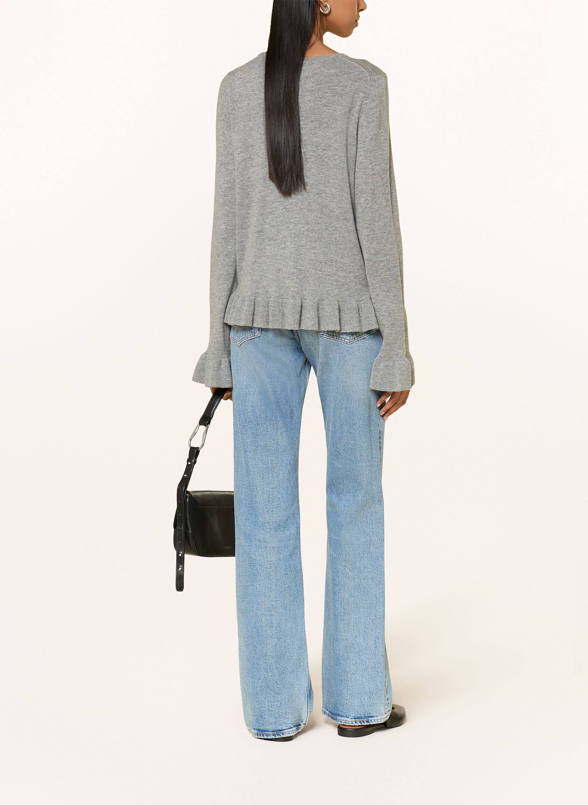 Pullover mit Cashmere und Volants