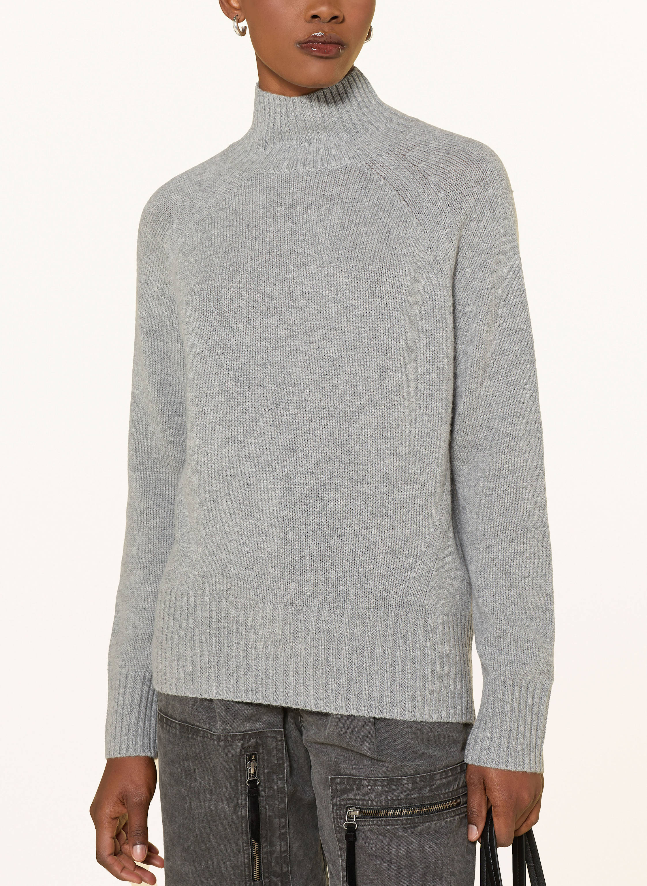 Rollkragenpullover mit Cashmere